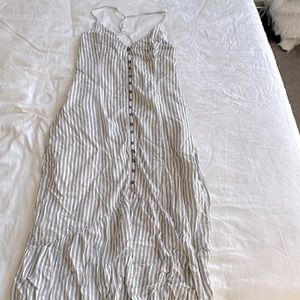 Abercrombie and fitch grey + white  maxi dress